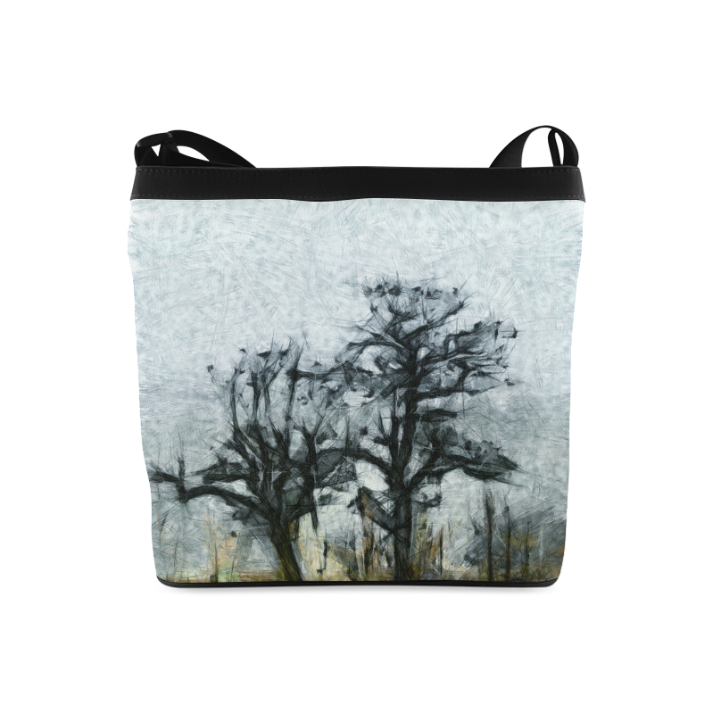 Trees Illustrated  Bag Crossbody Bags (Model 1613)