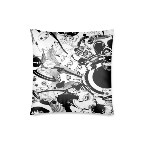 Cool Design Music Illustration Custom Zippered Pillow Case 18"x18"(Twin Sides)