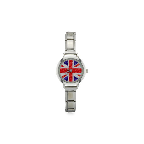 Union Jack Flag Women's Italian Charm Watch(Model 107)