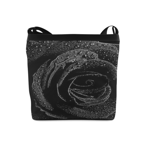 Black Rose Crossbody Bags (Model 1613)