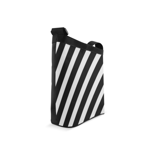 Black And White Stripes Cool Design Crossbody Bags (Model 1613)