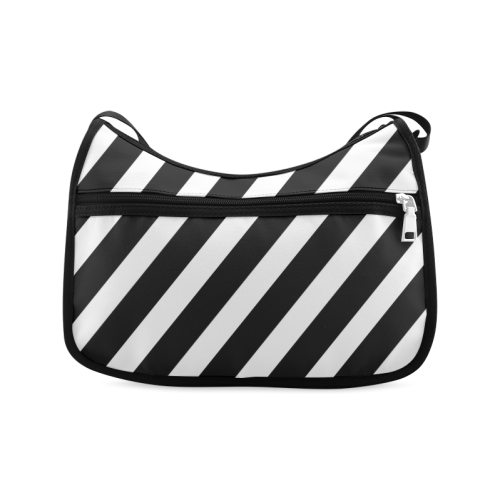 Black And White Stripes Cool Design Crossbody Bags (Model 1616)