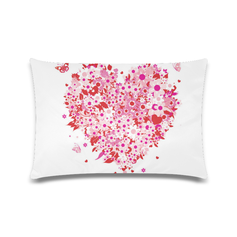 clipart mothers day hearts Custom Zippered Pillow Case 16"x24"(Twin Sides)