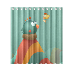 Happy Mother’s Day Tiny Wings Fan Art Shower Curtain 66"x72"