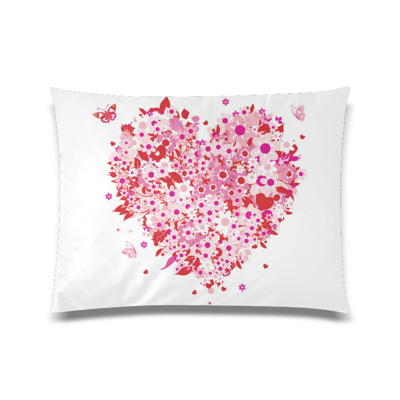 clipart mothers day hearts Custom Zippered Pillow Case 20"x26"(Twin Sides)