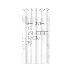 ''Home Is Where Mom Is'' Mother's Day Quotes Shower Curtain 36"x72"