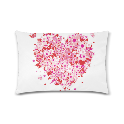 clipart mothers day hearts Custom Zippered Pillow Case 16"x24"(Twin Sides)