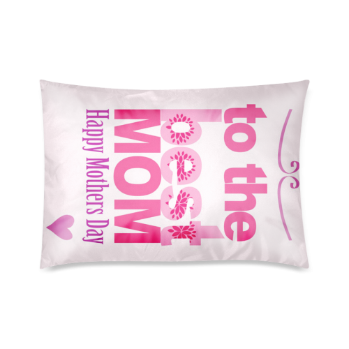 Handmade Mothers Day And Birthday Card Custom Zippered Pillow Case 20"x30"(Twin Sides)