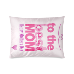 Handmade Mothers Day And Birthday Card Custom Zippered Pillow Case 20"x26"(Twin Sides)