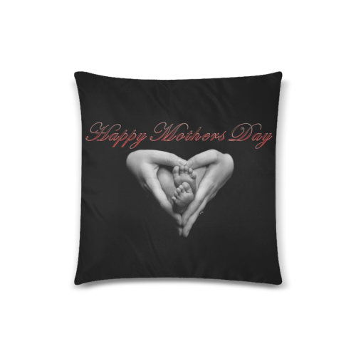 happy mothers day Custom Zippered Pillow Case 18"x18"(Twin Sides)