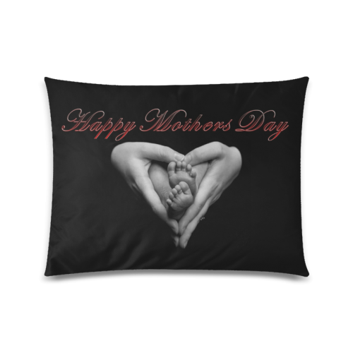 happy mothers day Custom Zippered Pillow Case 20"x26"(Twin Sides)