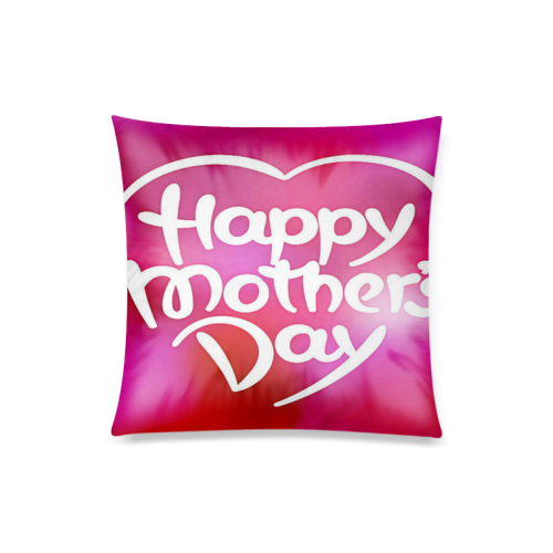 Colorful Mothers Day Custom Zippered Pillow Case 20"x20"(Twin Sides)