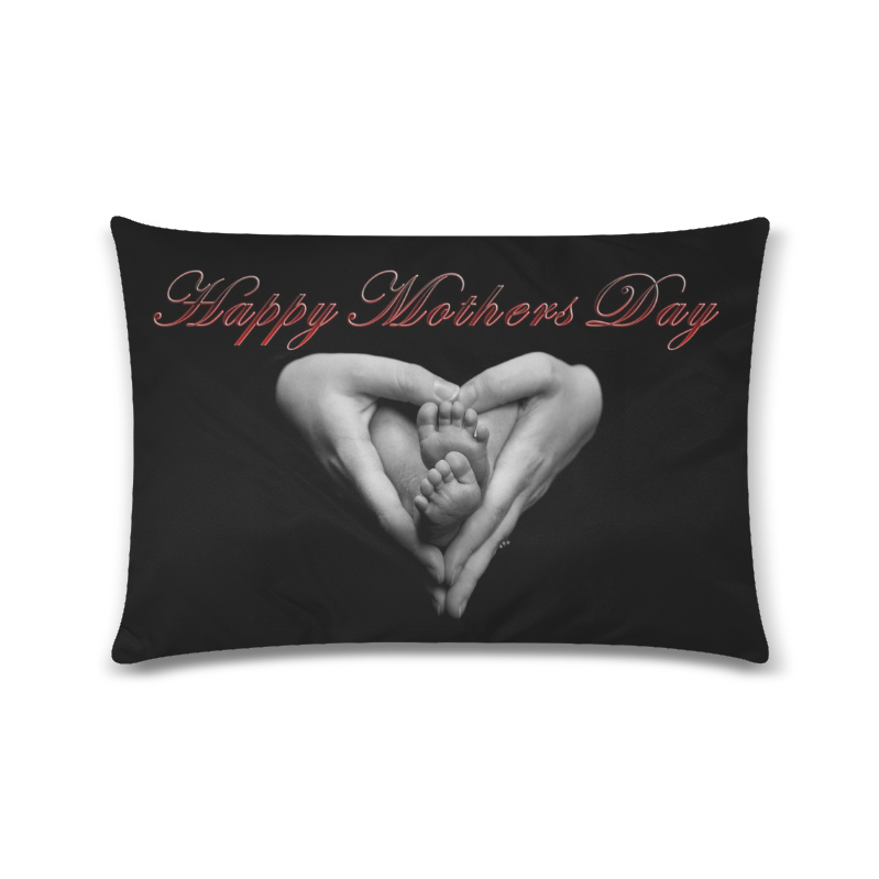 happy mothers day Custom Zippered Pillow Case 16"x24"(Twin Sides)