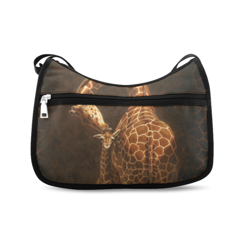 Deer Mother Kissing Her Baby Love Pattern Crossbody Bags (Model 1616)