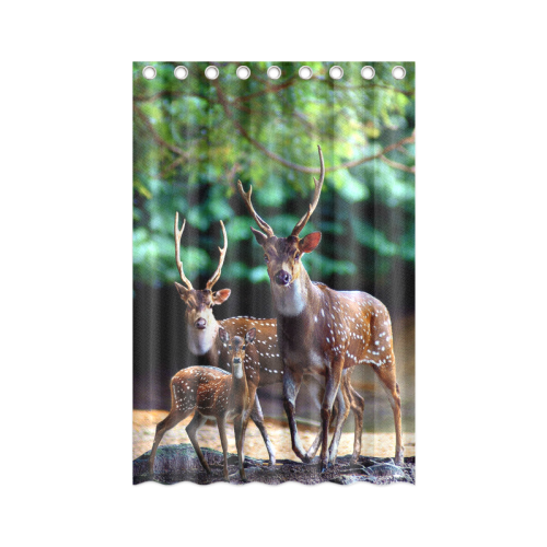 Deer Family Shower Curtain 48"x72"