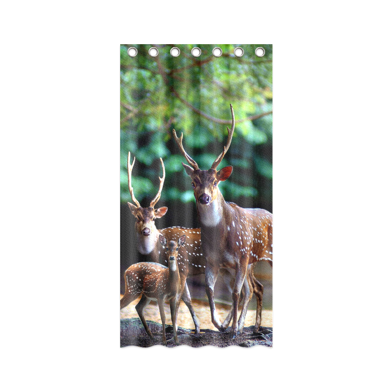 Deer Family Shower Curtain 36"x72"