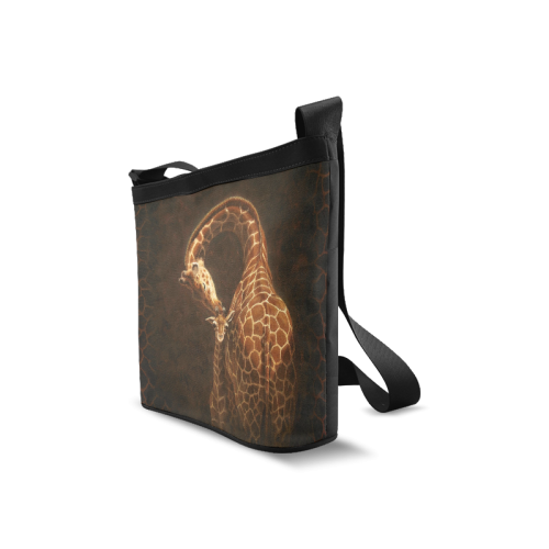 Deer Mother Kissing Her Baby Love Pattern Crossbody Bags (Model 1613)