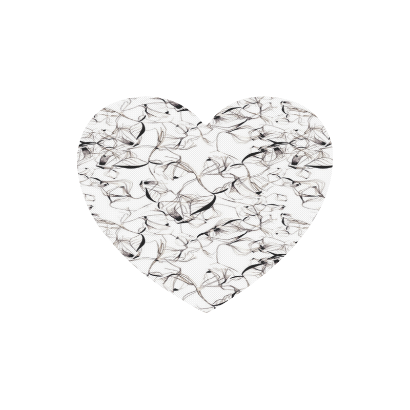 Abstact Pattern Design Custom Artsadd Stylish Heart-shaped Mousepad