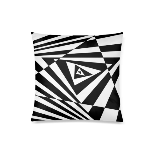 Custom 3D Design Triangle Cool Space Custom Zippered Pillow Case 20"x20"(Twin Sides)