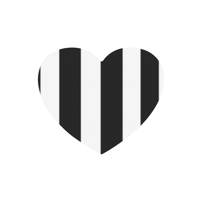 Black and White Leopard Patterns Stylish Design Heart-shaped Mousepad