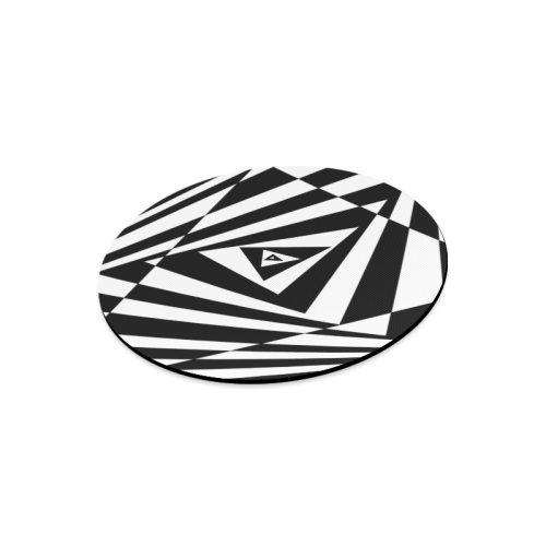 Custom 3D Design Triangle Cool Space Round Mousepad