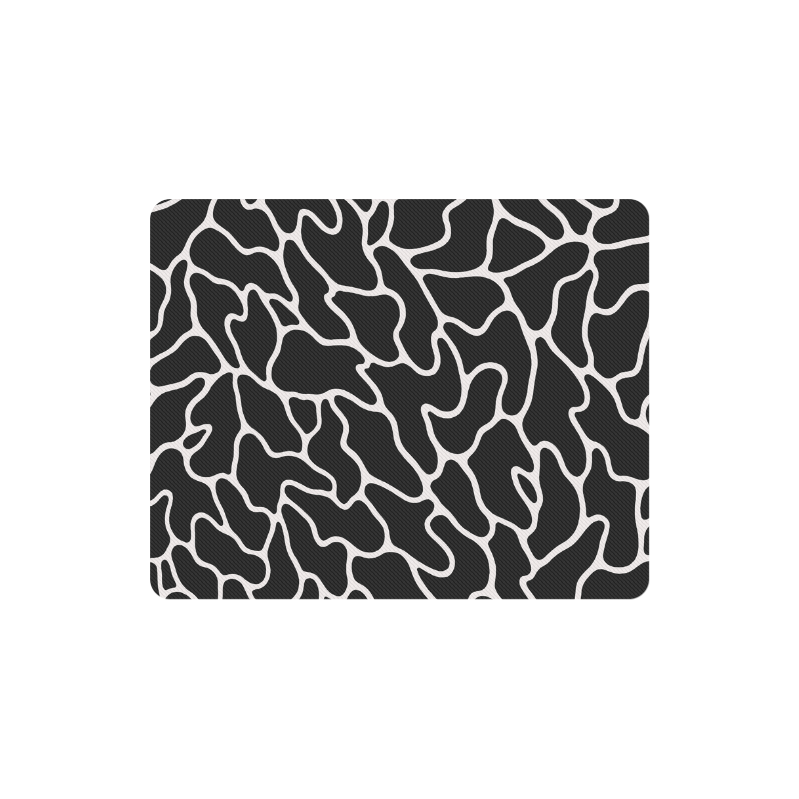 Black and White Leopard Patterns Stylish Design Rectangle Mousepad