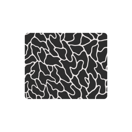 Black and White Leopard Patterns Stylish Design Rectangle Mousepad