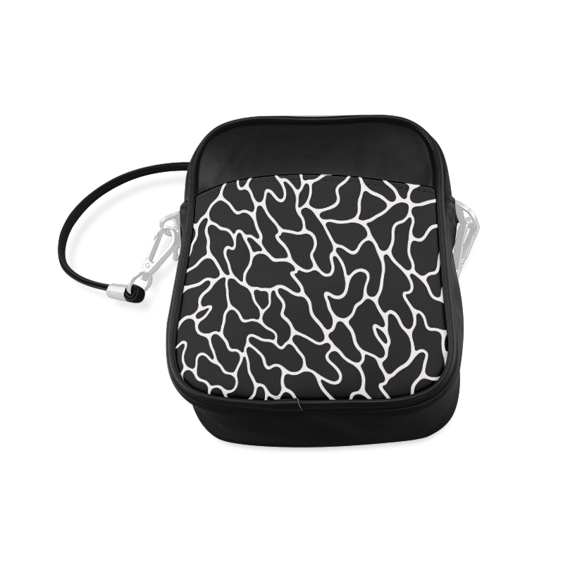Black and White Leopard Patterns Stylish Design Sling Bag (Model 1627)