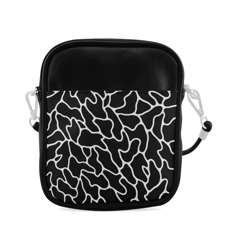 Black and White Leopard Patterns Stylish Design Sling Bag (Model 1627)
