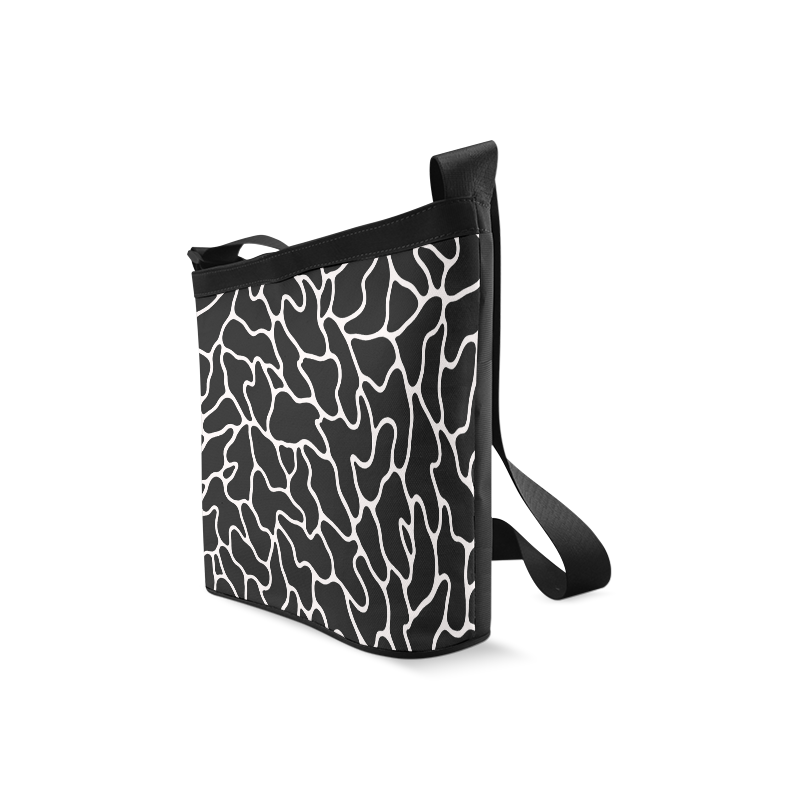 Black and White Leopard Patterns Stylish Design Crossbody Bags (Model 1613)