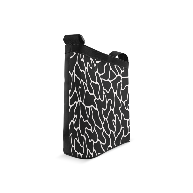 Black and White Leopard Patterns Stylish Design Crossbody Bags (Model 1613)