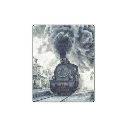 Steam Train Blanket 40"x50"