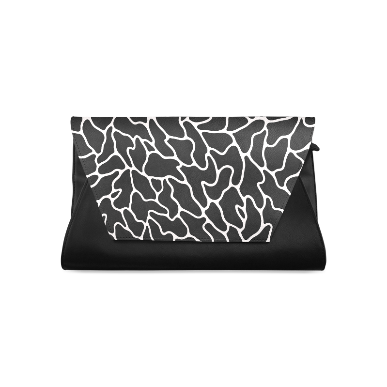 Black and White Leopard Patterns Stylish Design Clutch Bag (Model 1630)