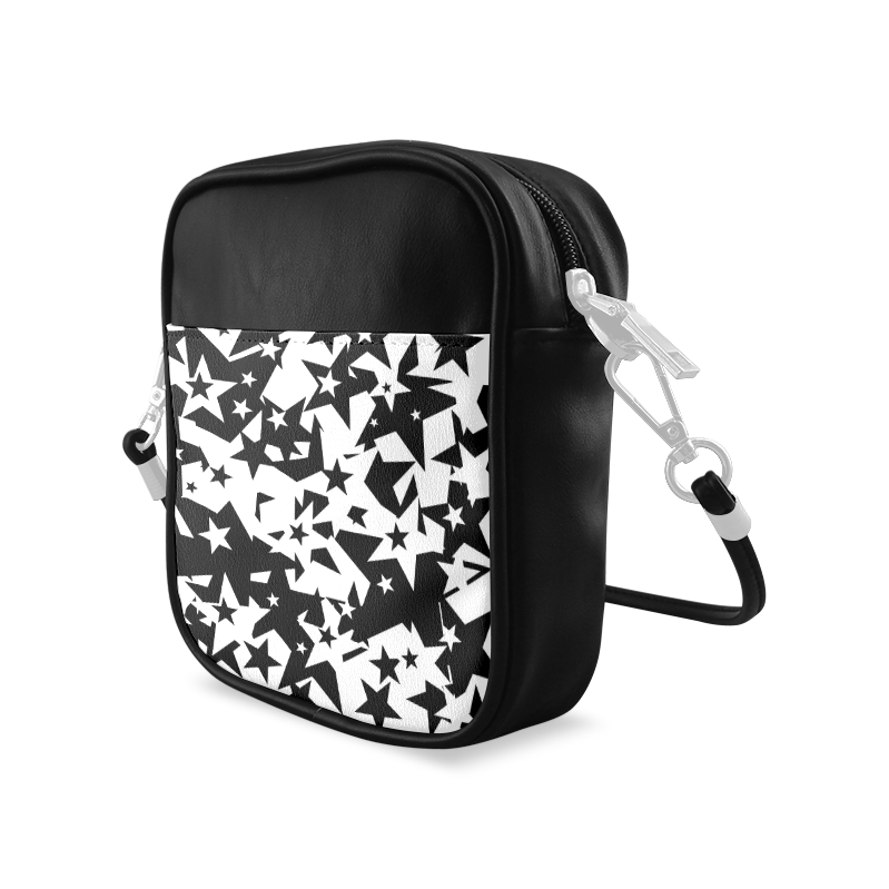 black_and_white_star_by_mythicdragon30 Sling Bag (Model 1627)