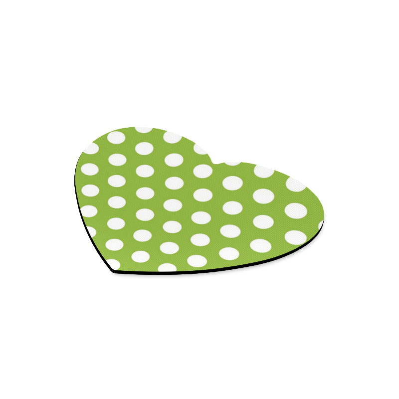 Cute dots regularly arranged Heart-shaped Mousepad