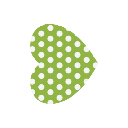 Cute dots regularly arranged Heart-shaped Mousepad