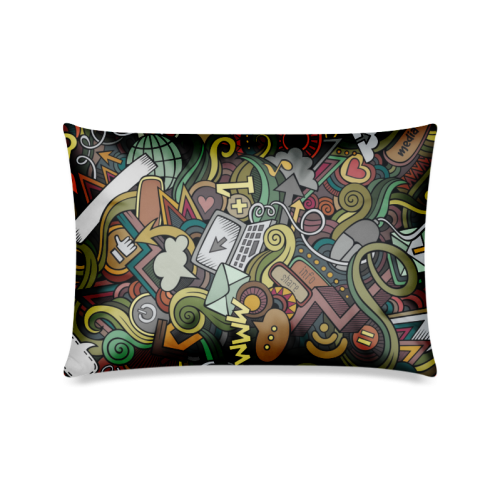 image Custom Zippered Pillow Case 16"x24"(Twin Sides)