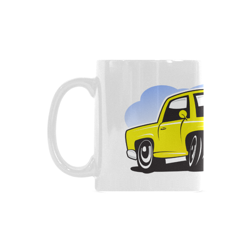 Cartoon car White Mug(11OZ)