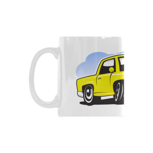 Cartoon car White Mug(11OZ)