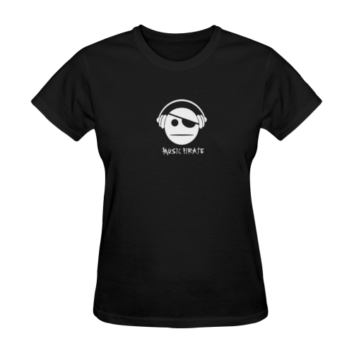 Custom Pirates Skull Enjoy the Music Artsadd Sunny Women's T-shirt (Model T05)