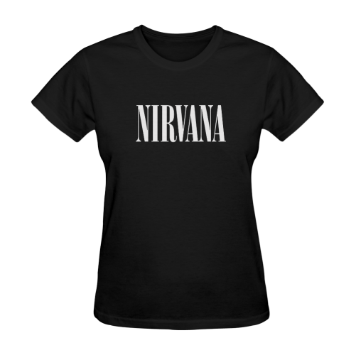 Nirvana Quotes Design Artsadd Unique Custom Sunny Women's T-shirt (Model T05)