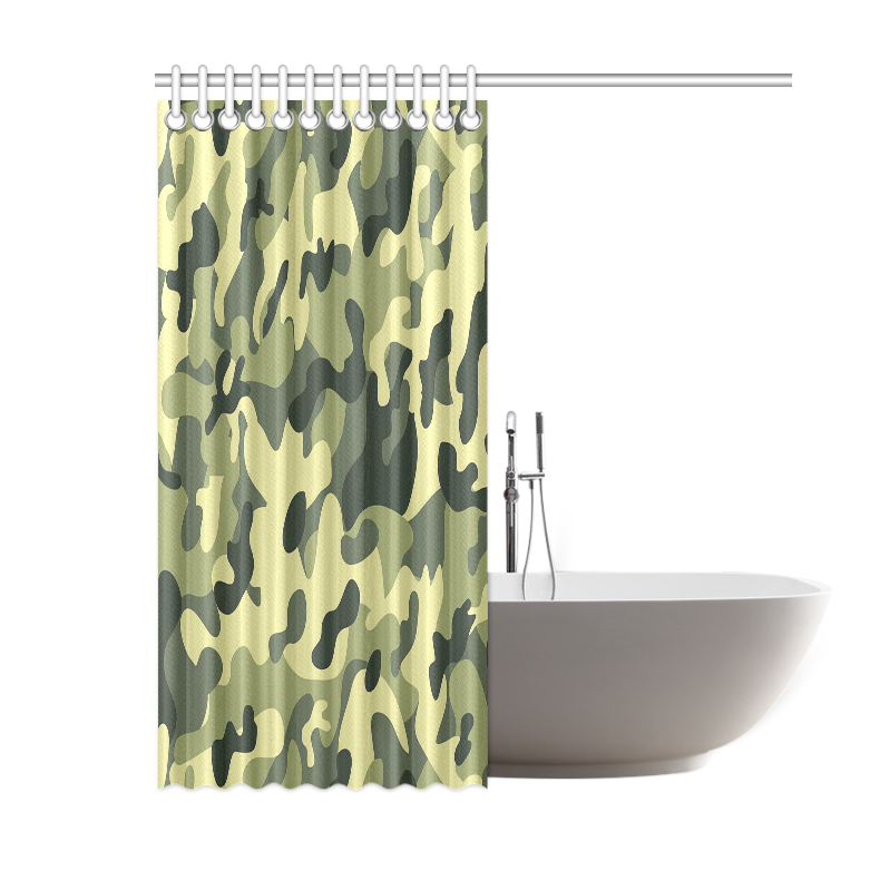 Camouflage Shower Curtain 60"x72"