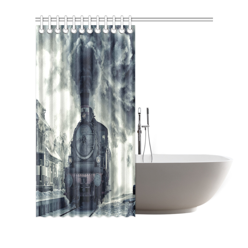 Steam Train Shower Curtain 66"x72"