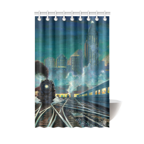 Artistic_train_321935 Shower Curtain 48"x72"