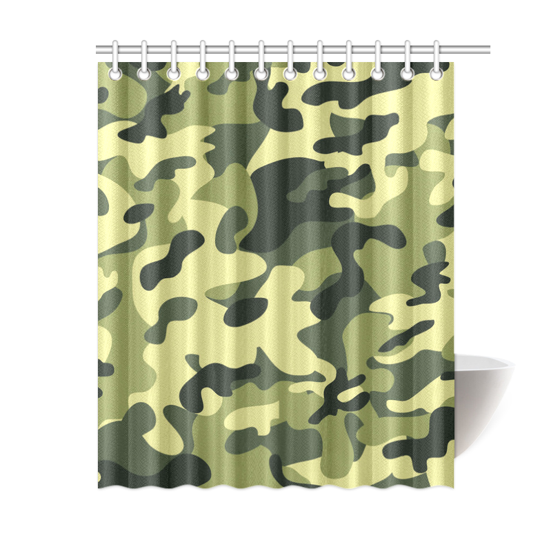 Forest Camouflage Shower Curtain 60"x72"