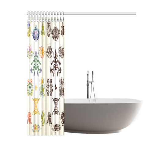 Beautiful Plant Pattern Hot Sale Artsadd Design Shower Curtain 60"x72"