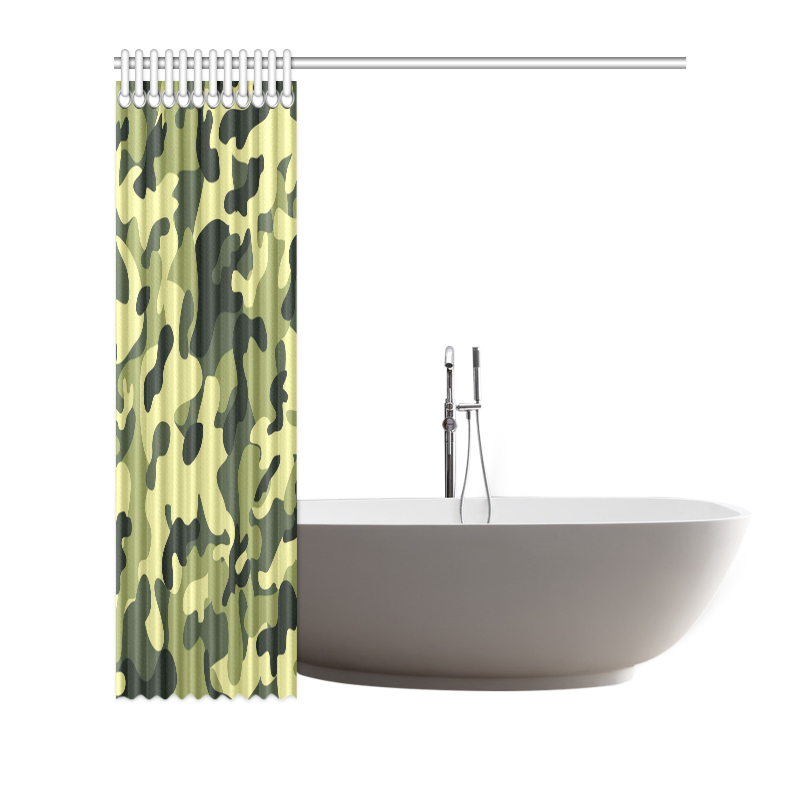 Forest Camouflage Shower Curtain 66"x72"