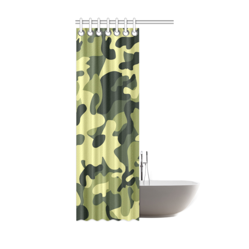 Forest Camouflage Shower Curtain 36"x72"