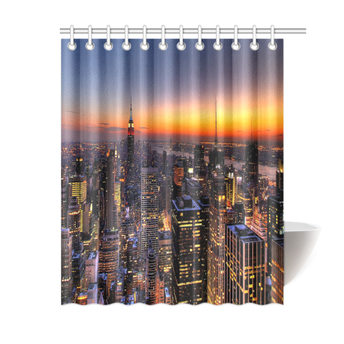New York City Night Shower Curtain 60"x72"