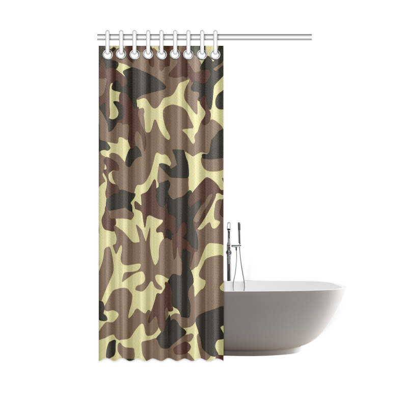 Army Camouflage Shower Curtain 48"x72"